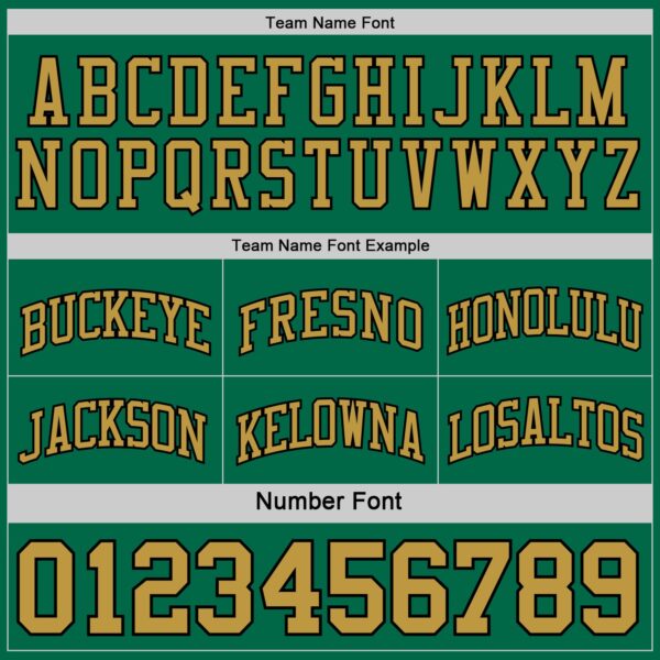 Custom Reversible Black Kelly Green-Old Gold Double Side Sublimation Basketball Suit Jersey