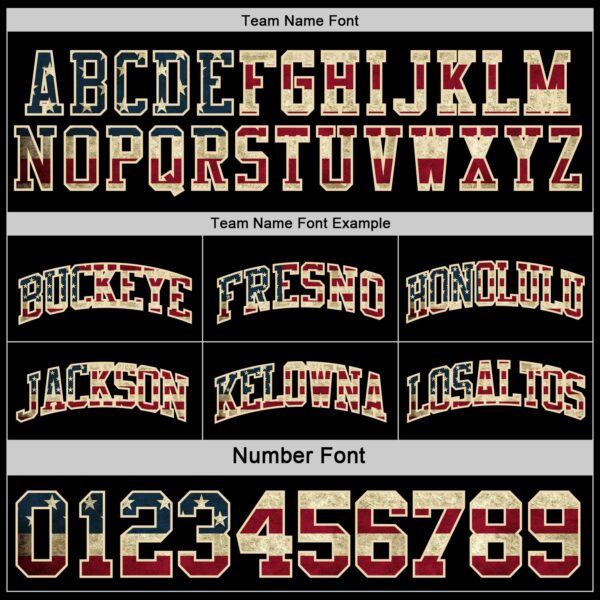 Custom Reversible Black Vintage USA Flag Cream-Maroon Double Side Sublimation Basketball Suit Jersey