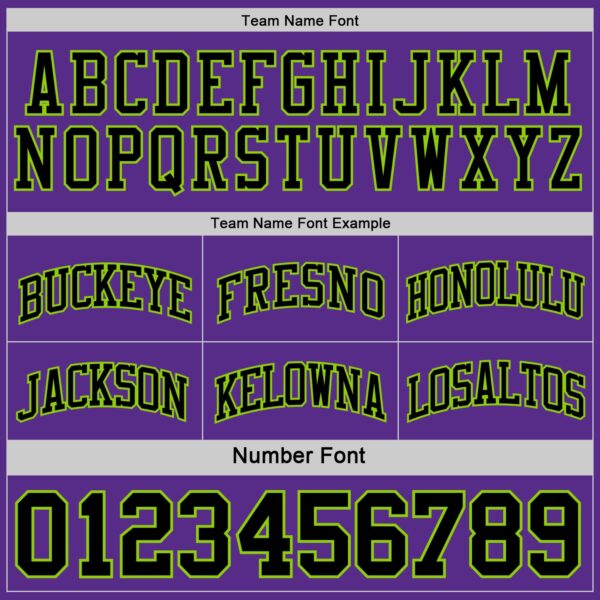 Custom Reversible Black Purple-Neon Green Double Side Sublimation Basketball Suit Jersey