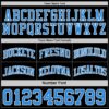 Custom Reversible Black Powder Blue-White Double Side Sublimation Basketball Suit Jersey