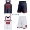 Custom Navy Red-White Reversible Double Side Sublimation Basketball Suit Jersey