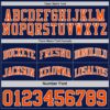 Custom Navy Orange-White Reversible Double Side Sublimation Basketball Suit Jersey