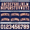 Custom Navy White-Orange Reversible Double Side Sublimation Basketball Suit Jersey