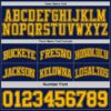 Custom Navy Gold Reversible Double Side Sublimation Basketball Suit Jersey