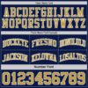 Custom Navy Old Gold-White Reversible Double Side Sublimation Basketball Suit Jersey