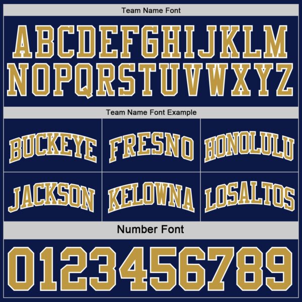 Custom Navy Old Gold-White Reversible Double Side Sublimation Basketball Suit Jersey