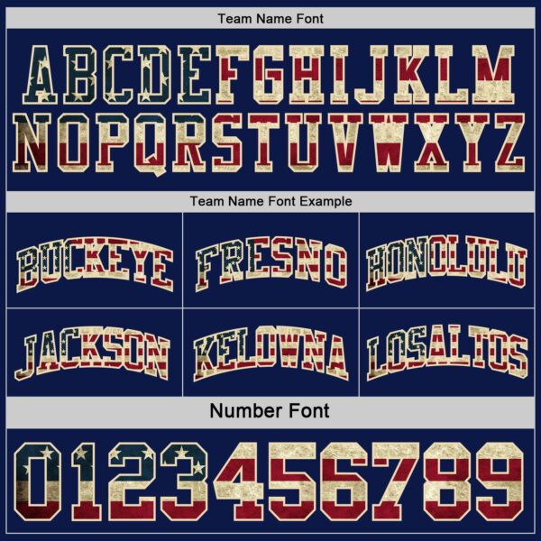 Custom Navy Vintage USA Flag Cream-Maroon Reversible Double Side Sublimation Basketball Suit Jersey