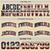 Custom Navy Vintage USA Flag Cream-Maroon Reversible Double Side Sublimation Basketball Suit Jersey