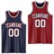 Custom Navy White-Maroon Reversible Double Side Sublimation Basketball Suit Jersey