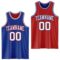Custom Royal White-Red Reversible Double Side Sublimation Basketball Suit Jersey