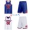 Custom Royal Red-White Reversible Double Side Sublimation Basketball Suit Jersey