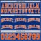 Custom Royal Orange-White Reversible Double Side Sublimation Basketball Suit Jersey