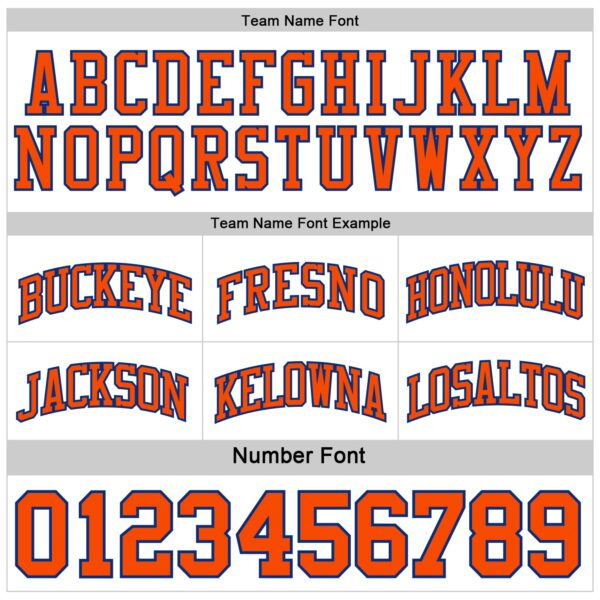 Custom Royal Orange-White Reversible Double Side Sublimation Basketball Suit Jersey