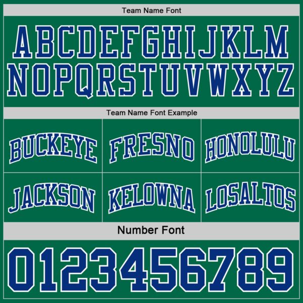 Custom Royal Kelly Green-White Reversible Double Side Sublimation Basketball Suit Jersey