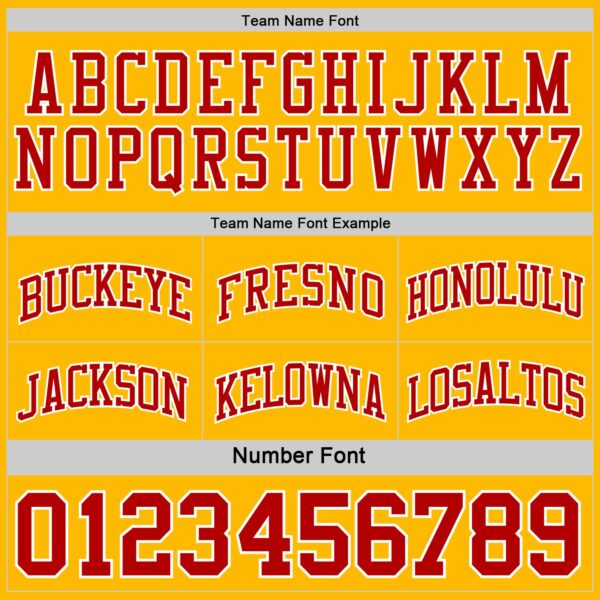 Custom Red White-Gold Reversible Double Side Sublimation Basketball Suit Jersey