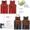 Custom Red Black-Old Gold Reversible Double Side Sublimation Basketball Suit Jersey