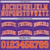 Custom Purple Orange-White Reversible Double Side Sublimation Basketball Suit Jersey