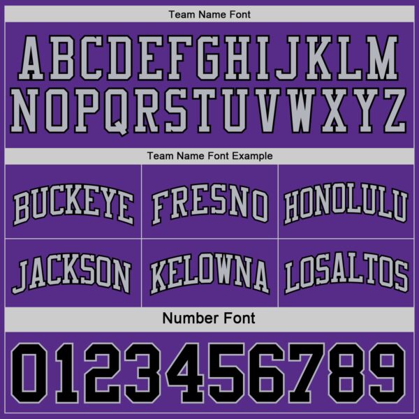 Custom Purple Black-Gray Reversible Double Side Sublimation Basketball Suit Jersey