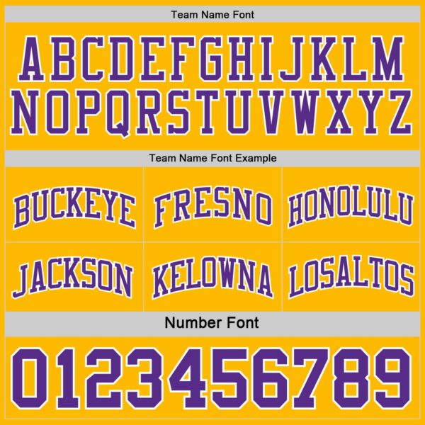 Custom Purple Gold-White Reversible Double Side Sublimation Basketball Suit Jersey