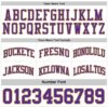 Custom Purple White-Old Gold Reversible Double Side Sublimation Basketball Suit Jersey