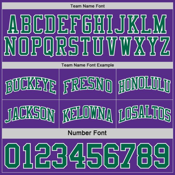 Custom Purple Kelly Green-White Reversible Double Side Sublimation Basketball Suit Jersey
