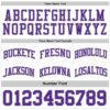 Custom Reversible Purple White-Gray Double Side Sublimation Basketball Suit Jersey