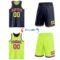 Custom Reversible Navy Neon Green-Pink Double Side Sublimation Basketball Suit Jersey