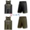 Custom Reversible Black Olive-Cream Double Side Sublimation Basketball Suit Jersey