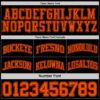 Custom Reversible Black Orange Double Side Sublimation Basketball Suit Jersey