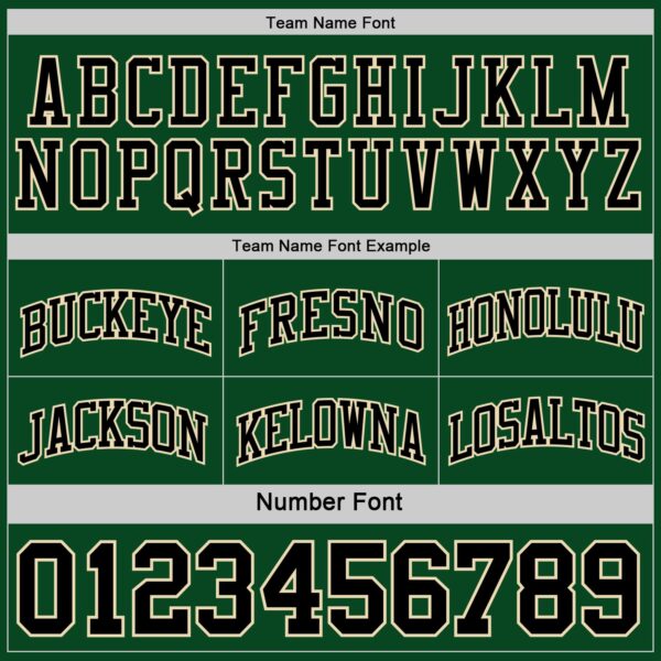 Custom Reversible Black Cream-Green Double Side Sublimation Basketball Suit Jersey