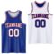Custom Reversible Royal White-Red Double Side Sublimation Basketball Suit Jersey