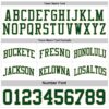 Custom Reversible Green White-Cream Double Side Sublimation Basketball Suit Jersey