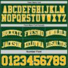 Custom Reversible Green Gold-White Double Side Sublimation Basketball Suit Jersey
