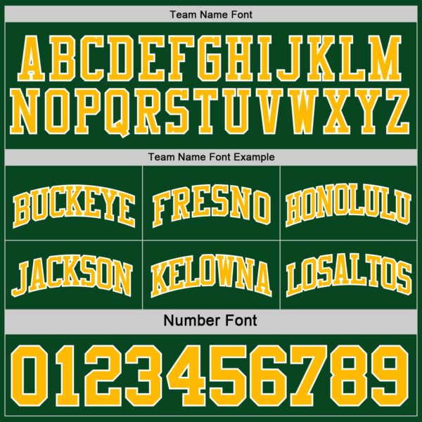 Custom Reversible Green Gold-White Double Side Sublimation Basketball Suit Jersey