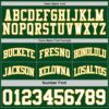 Custom Reversible Green White-Gold Double Side Sublimation Basketball Suit Jersey