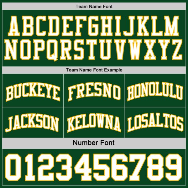 Custom Reversible Green White-Gold Double Side Sublimation Basketball Suit Jersey
