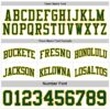 Custom Reversible Green White-Gold Double Side Sublimation Basketball Suit Jersey