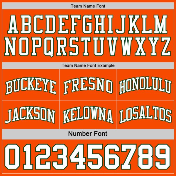 Custom Reversible Green White-Orange Double Side Sublimation Basketball Suit Jersey