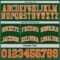Custom Reversible Green Orange-White Double Side Sublimation Basketball Suit Jersey