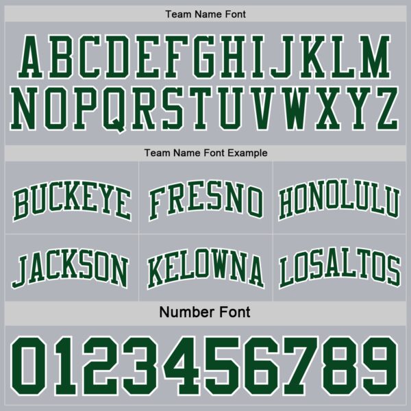 Custom Reversible Green White-Gray Double Side Sublimation Basketball Suit Jersey