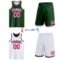 Custom Reversible Green Pink-White Double Side Sublimation Basketball Suit Jersey