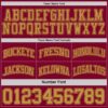 Custom Reversible Maroon Old Gold Double Side Sublimation Basketball Suit Jersey
