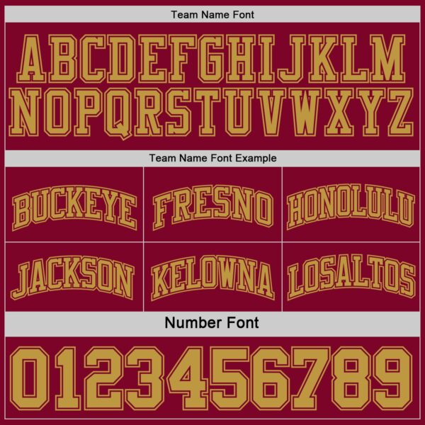 Custom Reversible Maroon Old Gold Double Side Sublimation Basketball Suit Jersey