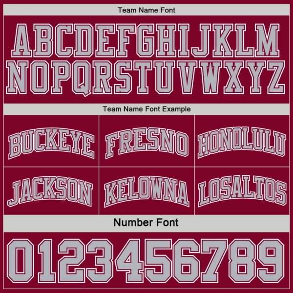 Custom Reversible Maroon Gray-White Double Side Sublimation Basketball Suit Jersey