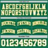 Custom Reversible Kelly Green White-Gold Double Side Sublimation Basketball Suit Jersey