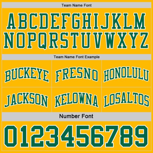 Custom Reversible Kelly Green White-Gold Double Side Sublimation Basketball Suit Jersey