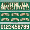 Custom Reversible Kelly Green White-Orange Double Side Sublimation Basketball Suit Jersey