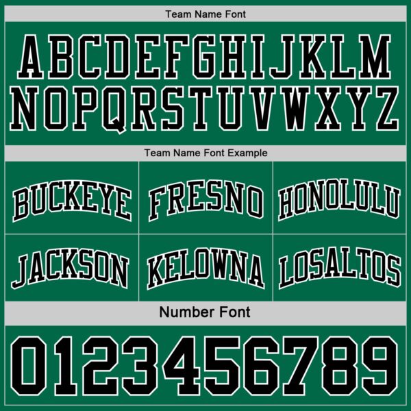 Custom Reversible Kelly Green Black-White Double Side Sublimation Basketball Suit Jersey