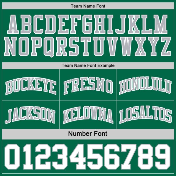 Custom Reversible Kelly Green White-Gray Double Side Sublimation Basketball Suit Jersey