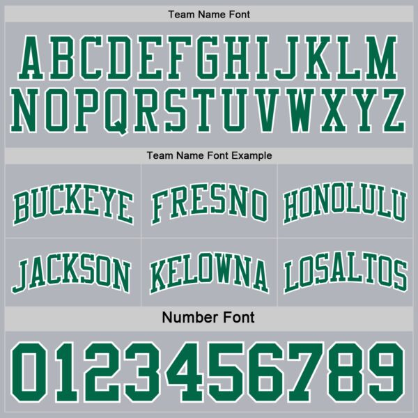 Custom Reversible Kelly Green White-Gray Double Side Sublimation Basketball Suit Jersey